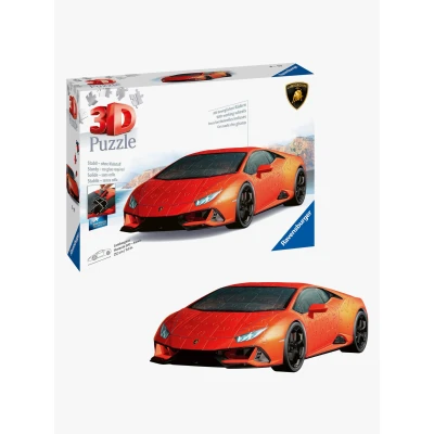 Abbildung von Ravensburger 3D Puzzle Lamborghini Huracán EVO Arancio, 108 Puzzleteile, Made in Europe, FSC® schützt Wald weltweit