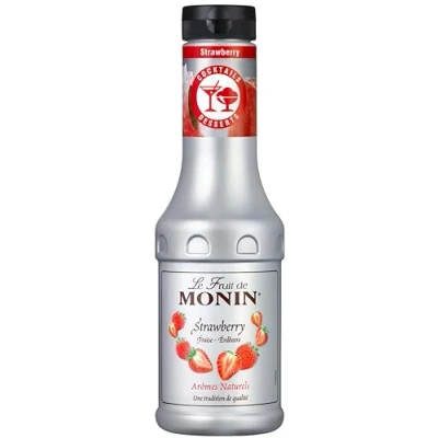 Abbildung von Monin Le Fruit Erdbeere FruchtPüree Mix (1 x 0,5l) Erdbeerpüree &amp; Fruchtzubereitung für Cocktails, Smoothies Desserts
