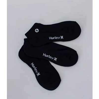 Abbildung von Hurley Herren H2o Dri Low Cut 3 Stück socken, Black, 42