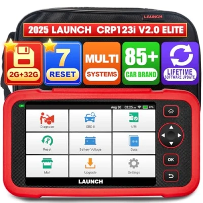 Abbildung von LAUNCH CRP123i V2.0 Auto obd2 Diagnosegerät für alle Fahrzeuge, KFZ Codeleser 4 Systeme Diagnose, 7+ Reset Öl/Brake/SAS/ABS/DPF/BMS/ETS Autos