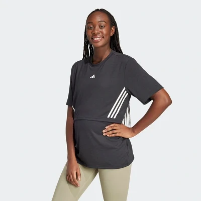 Abbildung von adidas Performance Maternity TEE Tshirt print, Damen, Größe: Small, Black