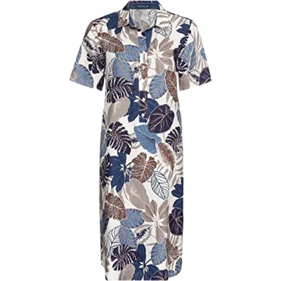 Abbildung von Highmoor Midikleid Leinenkleid mit Blättern