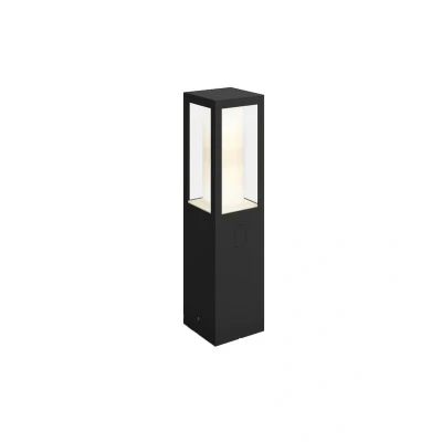 Abbildung von Philips Hue Impress Sockelleuchte White &amp; Color Schwarz niedrig
