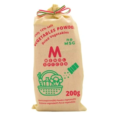 Abbildung von Menol Spices Gemüsebrühe pulver 200g, Instant Gemüse suppe, Salzarm, Besser als Bouillon, Vegane lebensmittel, Heiße tasse, Umweltfreundliche Verpackung, Naturprodukt