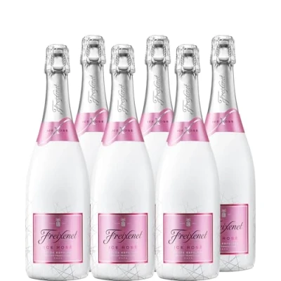 Abbildung von Freixenet ICE Rosé Cava (6 x 0,75 l) Halbtrocken, intensive fruchtige Aromen von Erdbeeren und Himbeeren, traditionelle Flaschengärung
