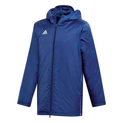 Abbildung von adidas Performance CORE 18 Stadium Filled Regenjacke / wasserabweisende Jacke für Kinder, Größe: 116, Dark blue white