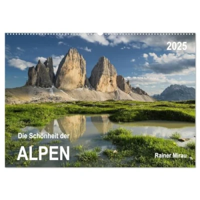 Abbildung von Die Schönheit der Alpen (Wandkalender 2025 DIN A2 quer), CALVENDO Monatskalender