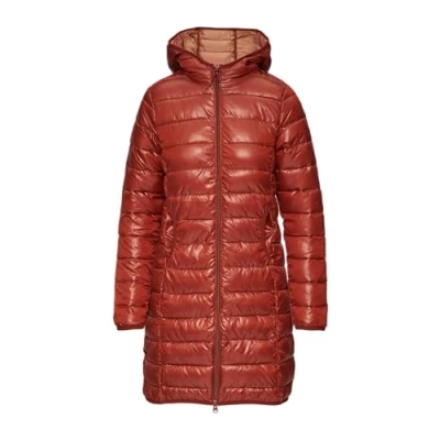 Abbildung von QS Leicht Wattierte Stepp MIT Kapuze Winterjacke, Damen, Größe: Large, Rostrot