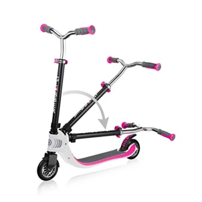 Abbildung von GLOBBER Flow Foldable 125 Tretroller, mm, ABEC 5, höhenverstellbar, Klappmechanismus, weiß neon pink