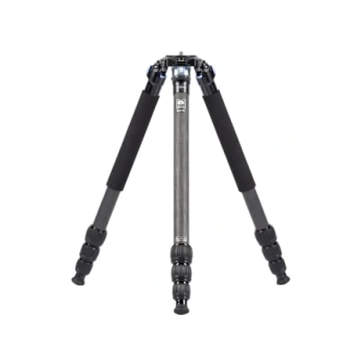 Abbildung von Sirui R 2214X Dreibeinstativ mit Mittelsäule und 75 mm Adapterhalbschale, 10x Carbon, Schwarz