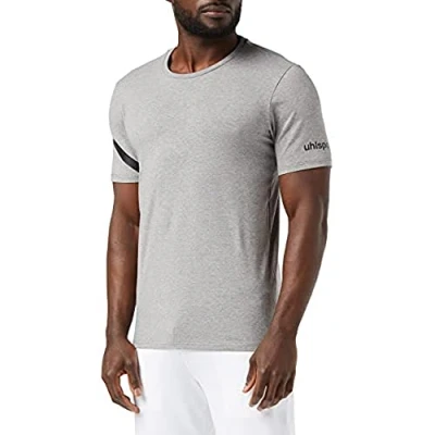 Abbildung von uhlsport Essential PRO Tshirt print für Kinder, Größe: 140, Dark grau melange