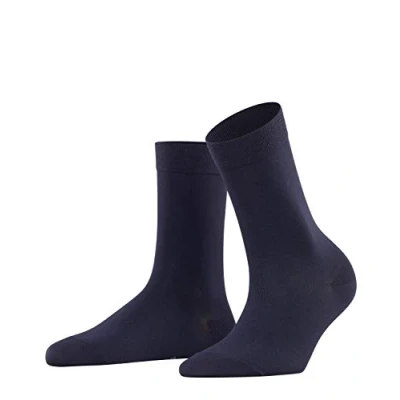 Abbildung von FALKE Damen Socken Cotton Touch W SO Baumwolle einfarbig 1 Paar, Blau (Dark Navy 6379), 35 38