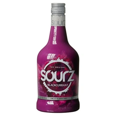 Abbildung von Sourz Blackcurrant süß saurer Partylikör 15 % vol 700 ml Einzelflasche