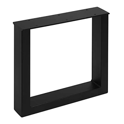 Abbildung von SOTECH 1 Paar Tischgestelle Bankgestelle TAB Stahl schwarz matt Profil 80 x 40 mm Höhe: 420 Tiefe 430 Bankkufen Industriedesign Bankuntergestell Bankkufe