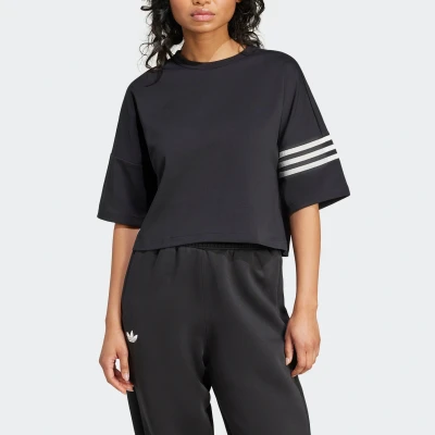 Abbildung von adidas Originals Neuclassics TEE Tshirt print Black cloud white, Damen, Größe: 46/48, white