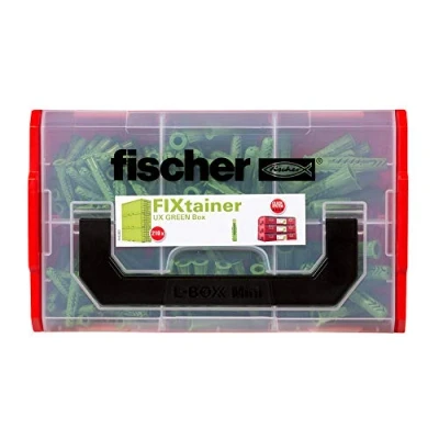 Abbildung von Fischer 534094, Dübel, Nylon, Grün, Deutschland, 210 Stück(e), 120 x UX 6 R Green, 60 8 30 10 Green