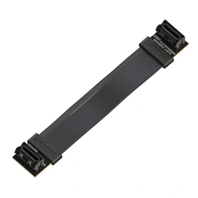 Abbildung von LINKUP Flexible SLI Bridge GPU Cable Extreme High Speed Technology Premium Shielding 85 ohm Design for NVIDIA GPUs Graphic Cards┃NOT Compatible with AMD or RTX 2000/3000 [12cm]