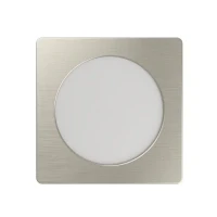 Abbildung von EGLO LED Einbaustrahler Fueva 6, Spot Deckenleuchte, eckiger Einbauspot, Deckenstrahler aus Kunststoff in Silber und Weiß, warmweiß kaltweiß, 11,7 x cm
