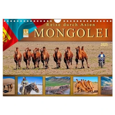 Abbildung von Reise durch Asien Mongolei (Wandkalender 2025 DIN A4 quer), CALVENDO Monatskalender