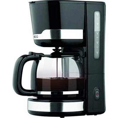 Abbildung von ECG Filterkaffeemaschine KP 2115, 1,5l Kaffeekanne, Permanentfilter, bis zu 12 Tassen Kaffee, Herausnehmbarer, waschbarer Nylonfilter