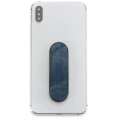 Abbildung von MOMOSTICK Das Original! Smartphone Fingerhalter Handy Fingerhalterung Halter Ständer Griff Halterung Ring (Denim Series Blue)