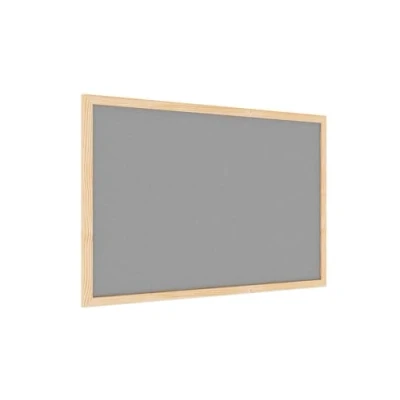 Abbildung von ALLboards Filztafel mit Holzrahmenn 60x40 cm, Grau