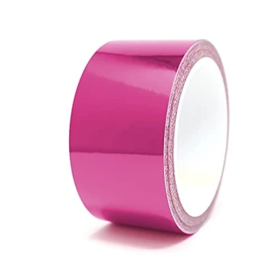 Abbildung von 8,5 Meter Glanz Zierstreifen Auto Motorrad Boot Modellbau Silber Chrom Finest Folia Dekorstreifen Seitenstreifen Klebestreifen (Chrom Pink, 50mm Breite)
