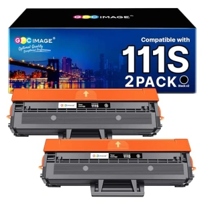 Abbildung von GPC IMAGE MLT D111S Toner Kompatibel für Samsung D111L Schwarz Druckerpatrone Xpress M2070w M2070 M2026W M2026 M2070FW M2020 M2022W M2022 M2070F (Schwarz, 2er Pack)