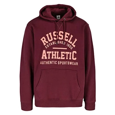 Abbildung von Russell Athletic A20192 BU 482 Pullover Hoody Sweatshirt Herren Burgundy Größe S