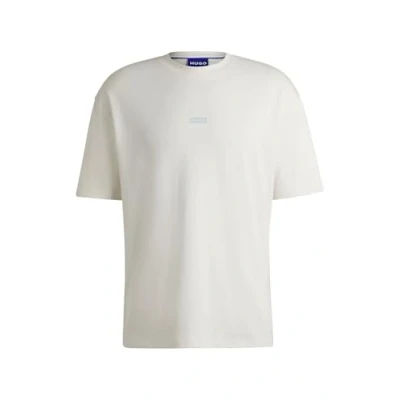 Abbildung von HUGO Nalono Tshirt print, Herren, Größe: Medium, Open white