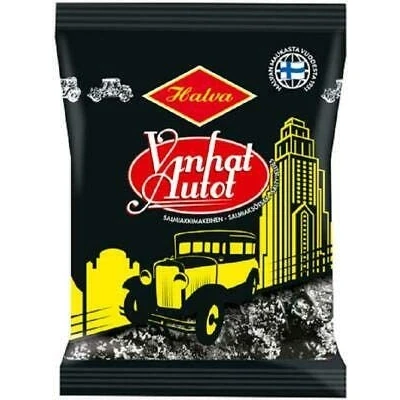 Abbildung von Halva Vanhat Autot Salmiakki Lakritze 4 Pack of 160g