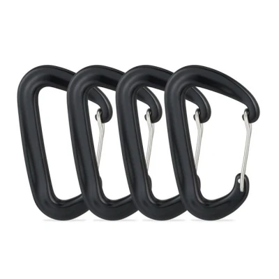 Abbildung von relaxdays Karabiner Aluminium 4er Set, Schwarz
