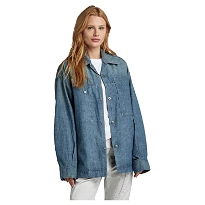 Abbildung von G Star Workwear Jeansjacke, Damen, Größe: XL, Antique faded cricket blue