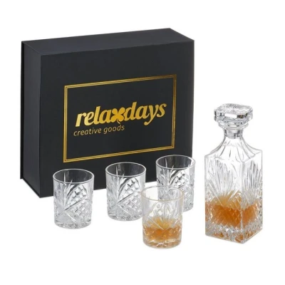 Abbildung von relaxdays Whiskyglas 5 teiliges Whisky Set, Glas