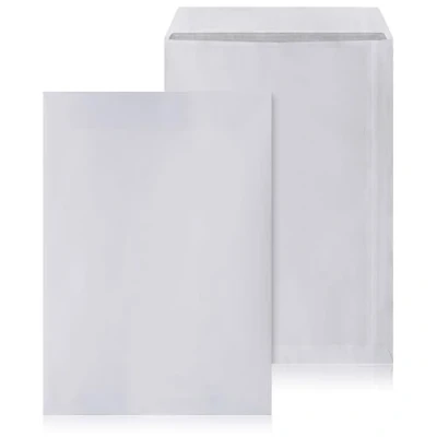 Abbildung von LOGIC PACK Briefumschläge DIN C4 ohne Fenster Selbstklebend Kuvert Umschläge Weiß Briefumschlag 229 x 324 mm Briefkuvert Versandtaschen Große Briefhüllen (100 Stück)