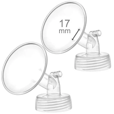 Abbildung von 2x 17 mm Maymom Weithals pumpenteile f?r Spectra S1/S2 Pumpen; inkl. Weithalsflansche; nicht original Flansch; Ersatz Shield (17 Zwei Flansche) (Spectra pumpenteile)