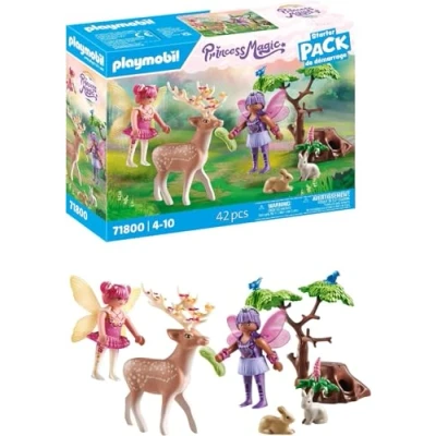 Abbildung von Playmobil® Feen mit süßen Waldtieren (71800), Playmobil Fairies Konstruktions Spielset, (42 St), Made in Europe