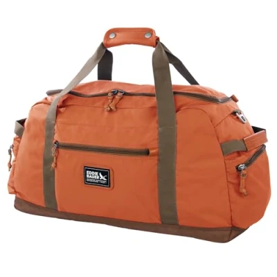 Abbildung von Eddie Bauer Bygone Reisetasche aus robustem Polyester/Nylon mit U förmigem Hauptfach, mittelgroß, 45 l, Terrakotta, Einheitsgröße