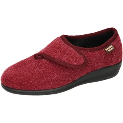Abbildung von Manitu Hausschuh, Damen, Größe: 37, Bordeaux Schuhe