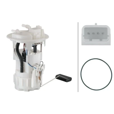 Abbildung von HELLA 8TF 358 106 911 Kraftstoff Fördereinheit mit Dichtung, Tankgeber elektrisch PEUGEOT: 208 I Schrägheck, CITROËN: C Elysée Limousine