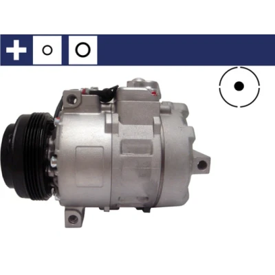 Abbildung von MAHLE ORIGINAL ACP 1163 000S Kompressor 7SBU16C 12 PAG 46 R 134a mit Dichtring BMW: 3 Limousine, Touring, X3