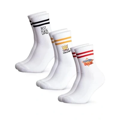 Abbildung von Occulto Herren Vatertagsgeschenk Tennissocken 3er Pack (Modell: Dad), Socken Geschenk für Männer Mix 39 42