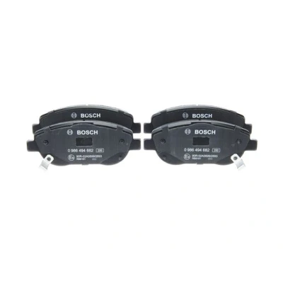 Abbildung von BOSCH 0 986 494 682 Bremsbelagsatz Low Metallic mit akustischer Verschleißwarnung Anti Quietsch Blech TOYOTA: Avensis III Limousine