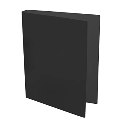 Abbildung von Idena 224334 Ringbuch DIN A4, aus PP, 2 Ringe, 35 mm Rückenbreite, transluzent schwarz, 1 Stück