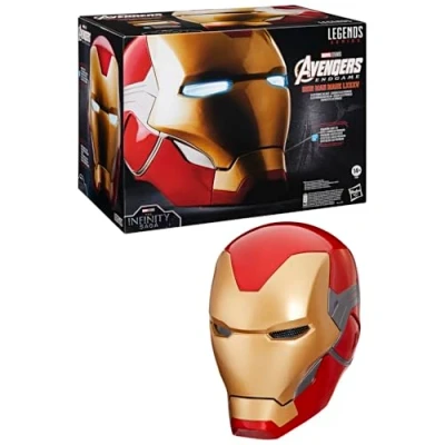 Abbildung von Marvel Legends Series Iron Man elektronischer Premium Helm mit Lichteffekten, Avengers: Endgame Rollenspielartikel für Erwachsene