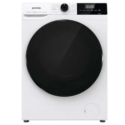 Abbildung von Gorenje WD2A164ADPS/DE, Frontlader, Freistehend, Weiß, Links, Schwarz, Schwarz