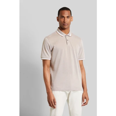 Abbildung von bugatti Poloshirt, mit Kontraststreifen