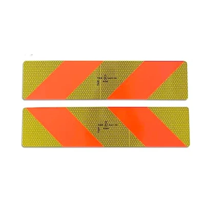 Abbildung von Trupa 2 x Heckmarkierung 565 132 ECE 70.01 Warntafel Aluminium Reflektor LKW SZM