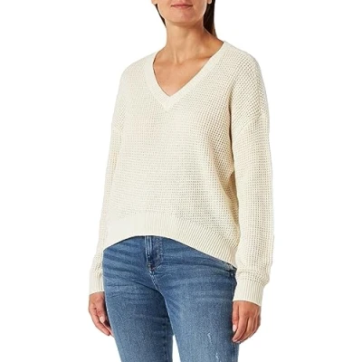 Abbildung von VERO MODA Damen VMLEANNA LS V Neck Short GA Boo Pullover, Birch, M