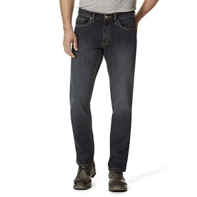 Abbildung von HERO by John Medoox Regular Straight Stretch 99% Baumwolle, 1% Elastan, antic blue, W36/ L36